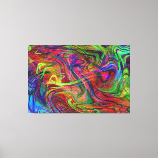 abstrakter mehrfarbiger Rauch Leinwanddruck (Vorderseite)