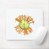 Abstrakter Mensch Mousepad (Mit Mouse)