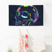 Abstrakter menschlicher Schädel Banner (Insitu)