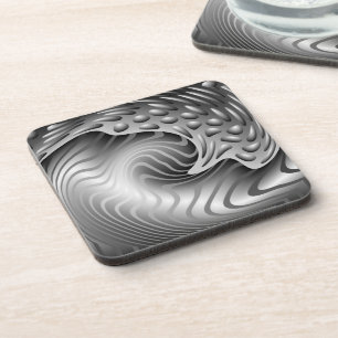 Abstrakter Metalldruck-Korken-Untersetzer Getränkeuntersetzer