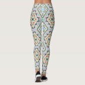 Abstrakter mexicanischer Stammesretro afrikanische Leggings (Rückseite)