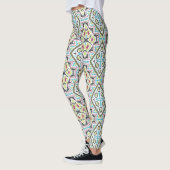Abstrakter mexicanischer Stammesretro afrikanische Leggings (Links)