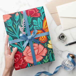 Abstrakter mexikanischer Nelkengarten-Geschenkpapi Geschenkpapier