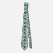 Abstrakter Mid-Century-Modern-Sternenburst-Diamant Krawatte (Vorderseite)