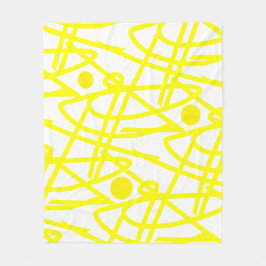 Abstrakter Minimalismus Gelbe Linien Weißer Decken
