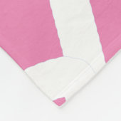 Abstrakter Minimalismus Weiße Linien Rosa Decken (Ecke)