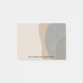 Abstrakter Minimalist-Designer Post-it Klebezettel (Vorderseite)