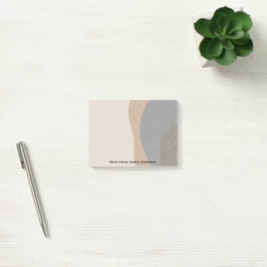 Abstrakter Minimalist-Designer Post-it Klebezettel (Büro)