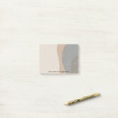 Abstrakter Minimalist-Designer Post-it Klebezettel (Auf Schreibtisch)