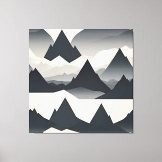 Abstrakter Minimalistischer Berg Leinwanddruck