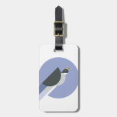 Abstrakter Minimalistischer Bird Gepäckanhänger (Vorderseite vertikal)