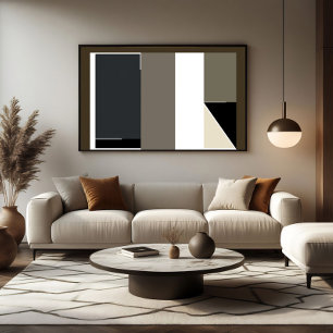 Abstrakter Minimalistischer Moderner Bauhaus Leinwanddruck