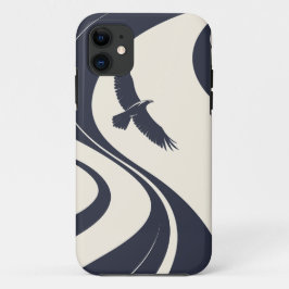 Abstrakter minimalistischer Navy-Handyhülle mit Vo Case-Mate iPhone Hülle