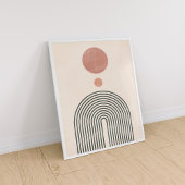 Abstrakter Minimalistischer Regenbogen, Sonne und Poster