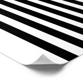 Abstrakter Minimalistischer Schwarz-Weiß-Bogengang Poster (Ecke)