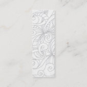 Abstrakter mit Blumenhintergrund der Mini Visitenkarte (Rückseite)