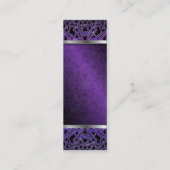 Abstrakter mit Blumenhintergrund der Mini Visitenkarte (Rückseite)