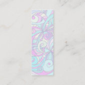 Abstrakter mit Blumenhintergrund der Mini Visitenkarte (Rückseite)