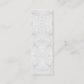 Abstrakter mit Blumenhintergrund der Mini Visitenkarte (Rückseite)