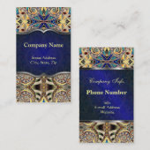 Abstrakter mit Blumenhintergrund der Visitenkarte (Vorne/Hinten)