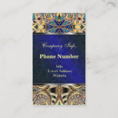 Abstrakter mit Blumenhintergrund der Visitenkarte (Rückseite)