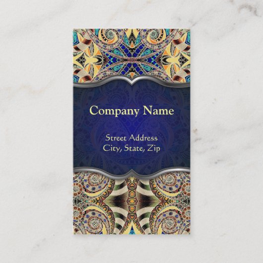 Abstrakter mit Blumenhintergrund der Visitenkarte (Vorderseite)