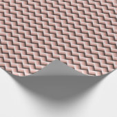 Abstrakter, moderner 3D-Streifen Nahtlos Geschenkpapier (Ecke)