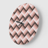 Abstrakter, moderner 3D-Streifen Nahtlos Große Wanduhr (Winkel)