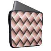 Abstrakter, moderner 3D-Streifen Nahtlos Laptopschutzhülle (Vorne Rechts)