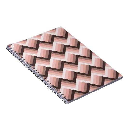 Abstrakter, moderner 3D-Streifen Nahtlos Notizblock (Rechte Seite)