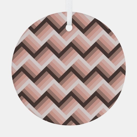 Abstrakter, moderner 3D-Streifen Nahtlos Ornament Aus Glas (Rückseite)