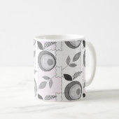Abstrakter moderner Apfel Frucht-Patchwork geometr Kaffeetasse (VorderseiteRechts)