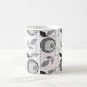 Abstrakter moderner Apfel Frucht-Patchwork geometr Kaffeetasse (Mittel)