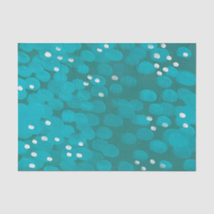 Abstrakter, moderner, aquamariner Pinselstrich Seidenpapier