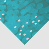 Abstrakter, moderner, aquamariner Pinselstrich Seidenpapier (Ausschnitt)