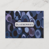 Abstrakter moderner Blueberry Fruchternährer Visitenkarte (Vorderseite)