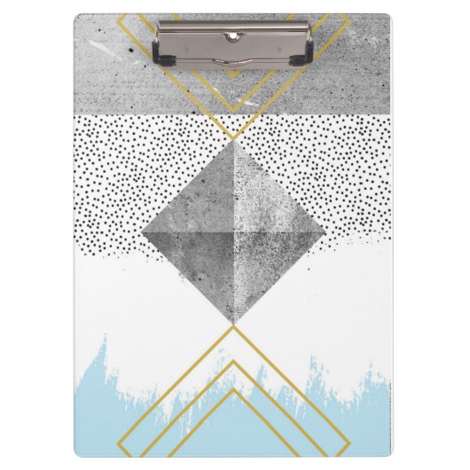 Abstrakter moderner Entwurf Klemmbrett (Vorderseite)