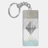 Abstrakter moderner Entwurf Schlüsselanhänger (Vorderseite links)