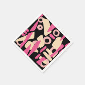 Abstrakter, moderner Formenmix Serviette (Ecke)