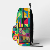 Abstrakter moderner Garten Bedruckter Rucksack (Rechts)