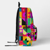 Abstrakter moderner Garten Bedruckter Rucksack (Links)