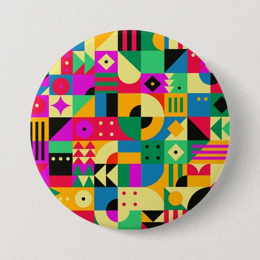 Abstrakter moderner Garten Button (Vorderseite)