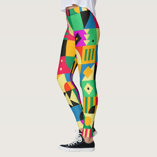 Abstrakter moderner Garten Leggings (Links)