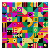 Abstrakter moderner Garten Poster (Vorderseite)