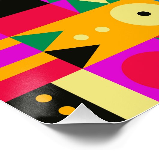 Abstrakter moderner Garten Poster (Ecke)