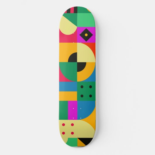 Abstrakter moderner Garten Skateboard (Vorderseite)