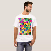 Abstrakter moderner Garten T-Shirt (Vorne ganz)