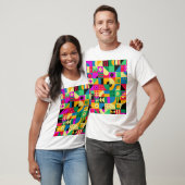 Abstrakter moderner Garten T-Shirt (Unisex)
