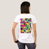 Abstrakter moderner Garten T-Shirt (Schwarz voll)