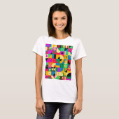 Abstrakter moderner Garten T-Shirt (Vorne ganz)